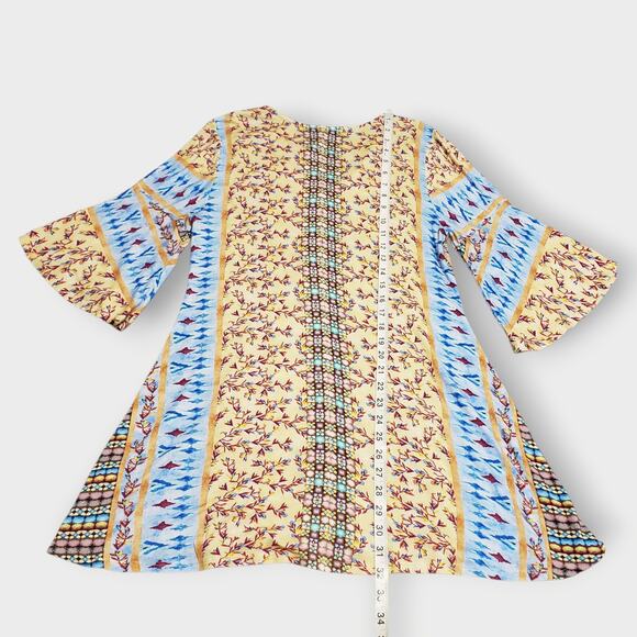 Soft Surroundings Fifi Embroidered Bell Sleeve Tunic To Sz Small Boho Floral - Picture 12 of 12